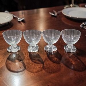 Tiffin Franciscan Du Jour Champagne Coupes, Set of 4, Replacement Glasses